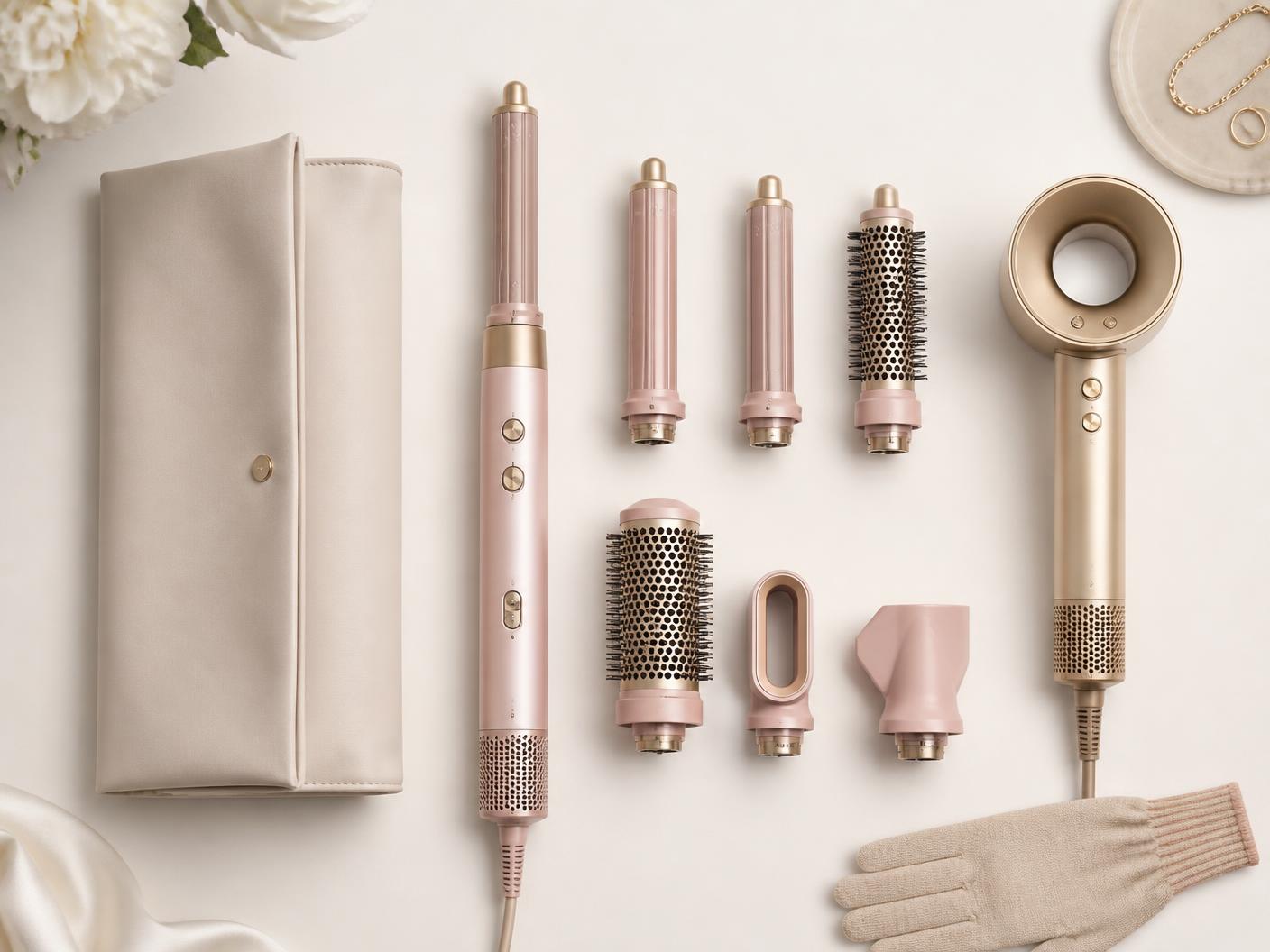 The Complete Hair Set mit Styler, Haartrockner, Beutel und Handschuh